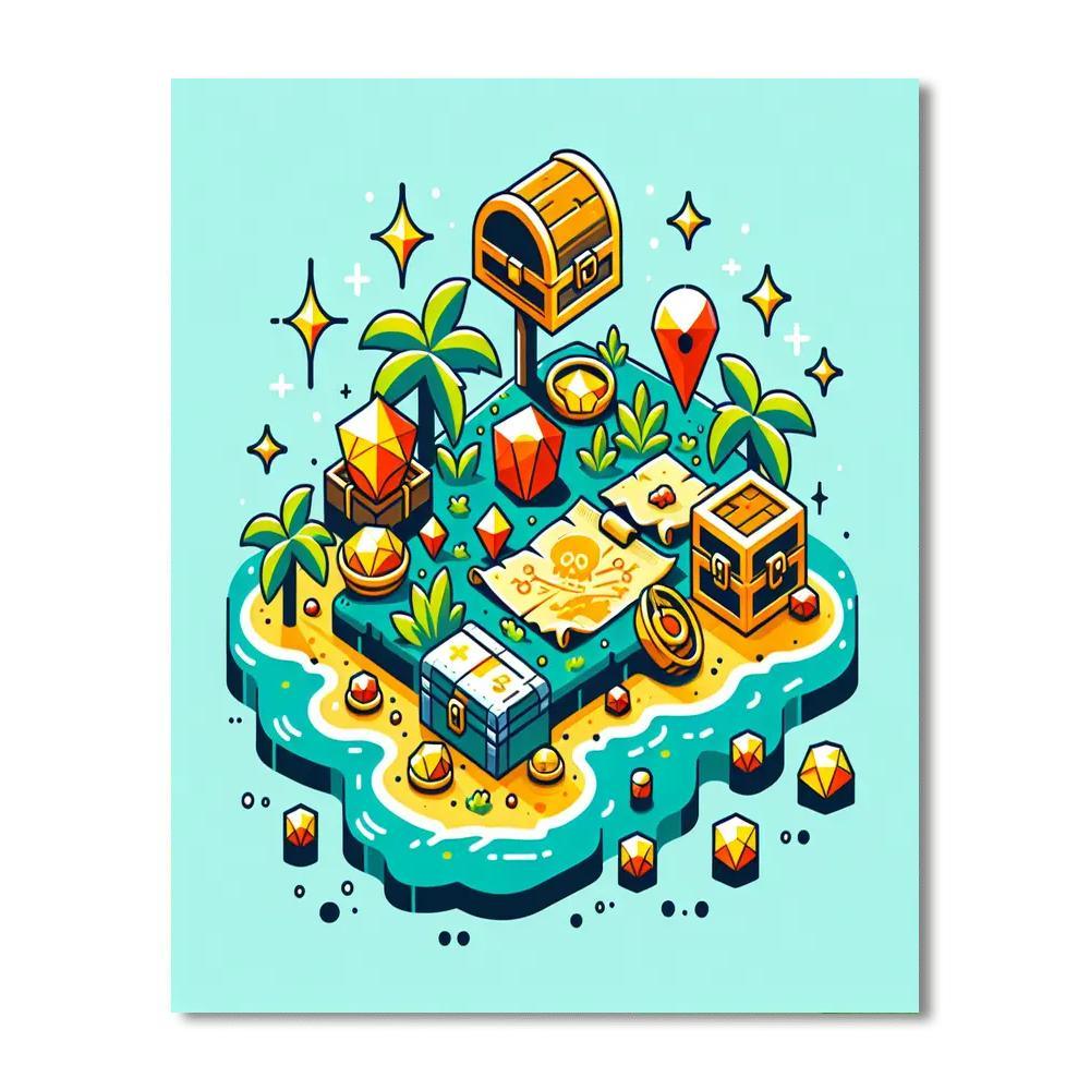 Treasure Island Exploration DIY Paint By Numbers