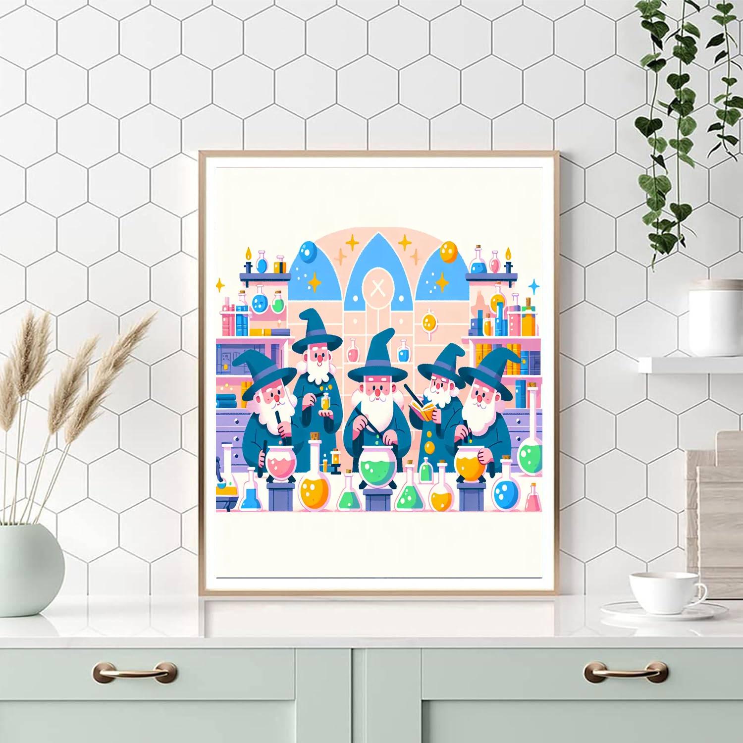 Wizard's Potion Workshop Paint By Color