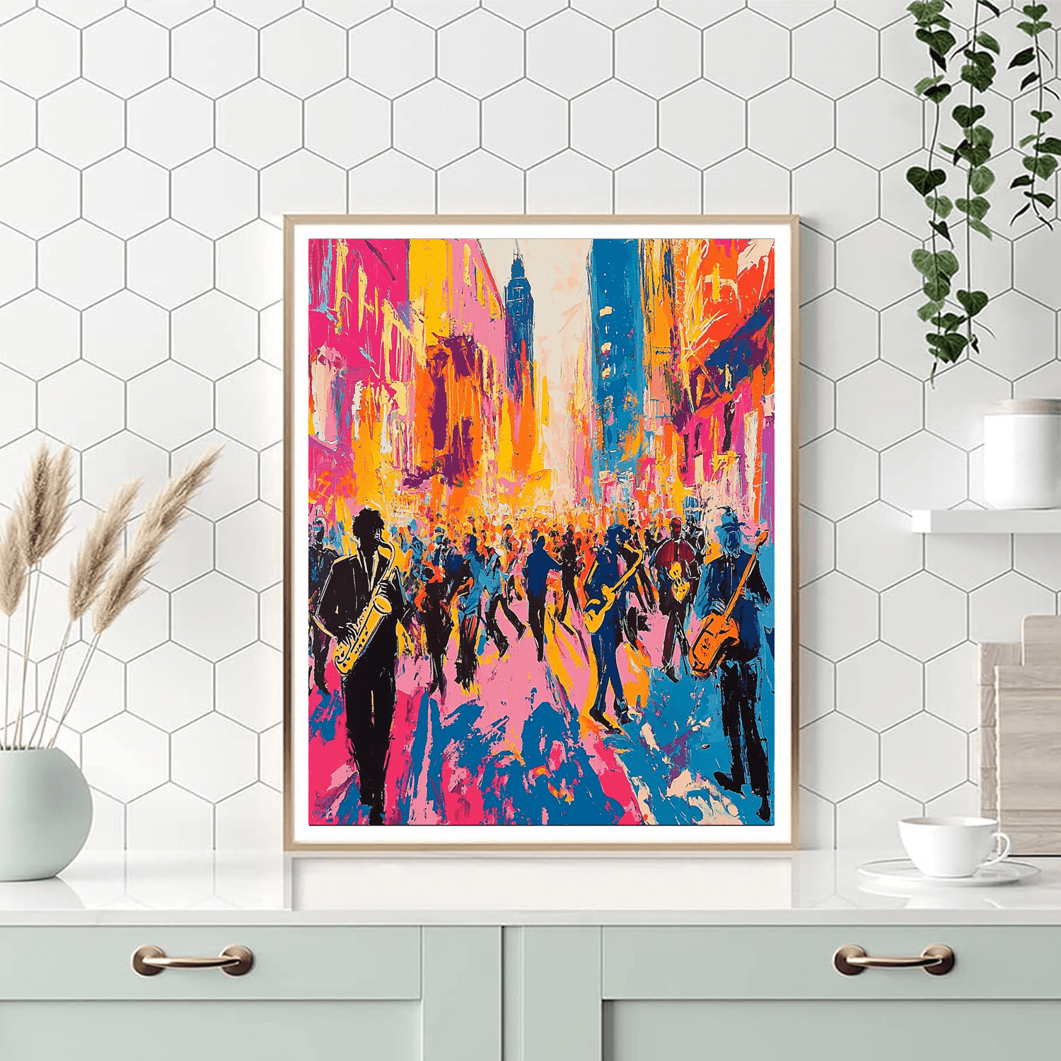 Jean-Michel Basquiat Inspired Street Jazz Festival  Paint By Numbers Kits