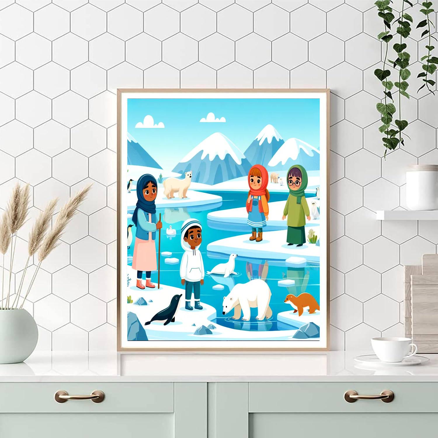 Arctic Quest Adventure Number Painting