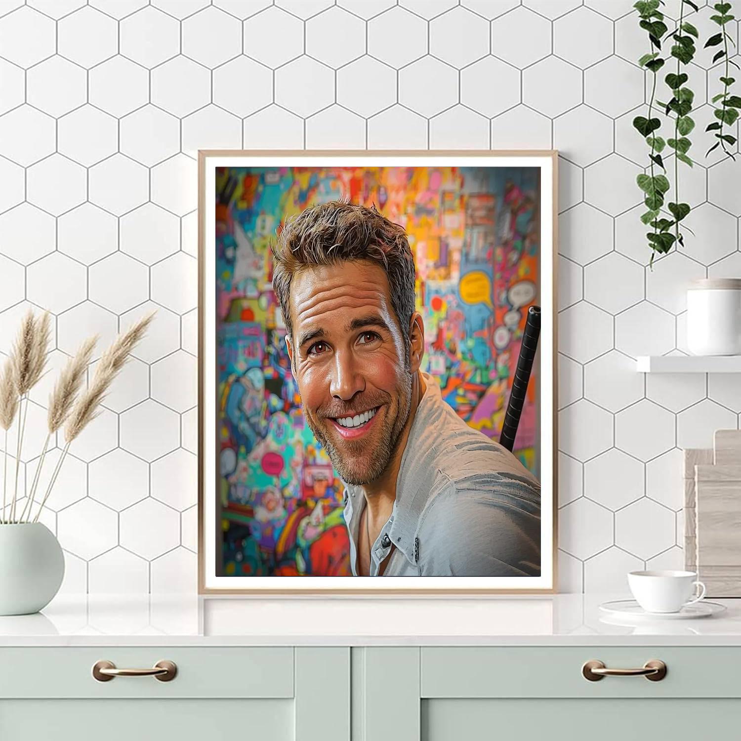 Ryan Reynolds: The Charming Spirit Of The Merc With A Mouth Numbered Painting Kits
