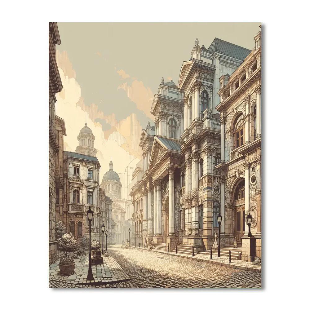 Historic City Romance Numbered Painting Kits