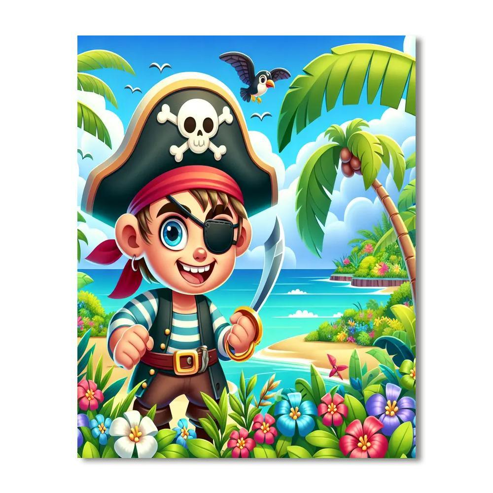 Island Treasure Painting By Numbers Kit