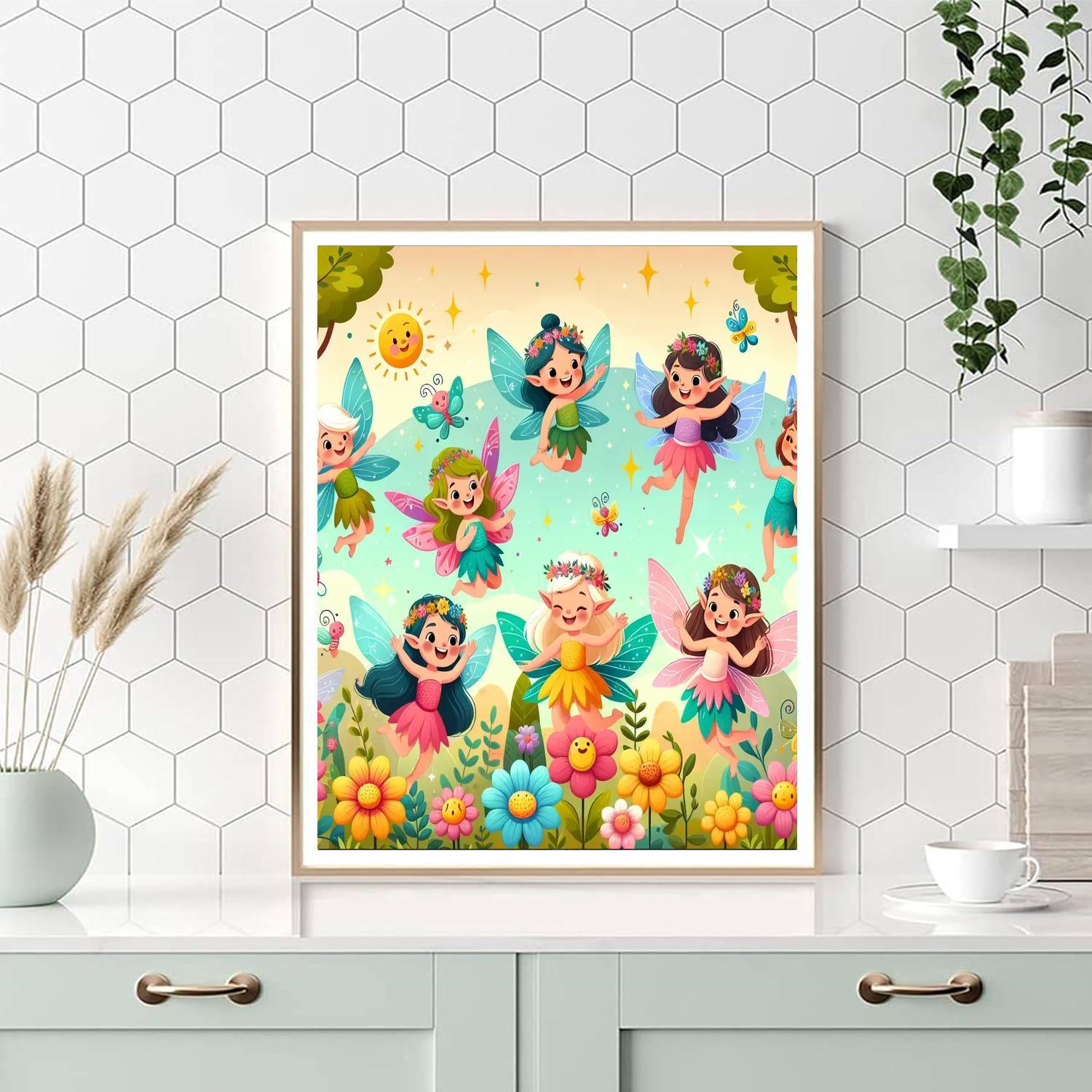 Friendly Fairy Tale Forest Painting Number Kit