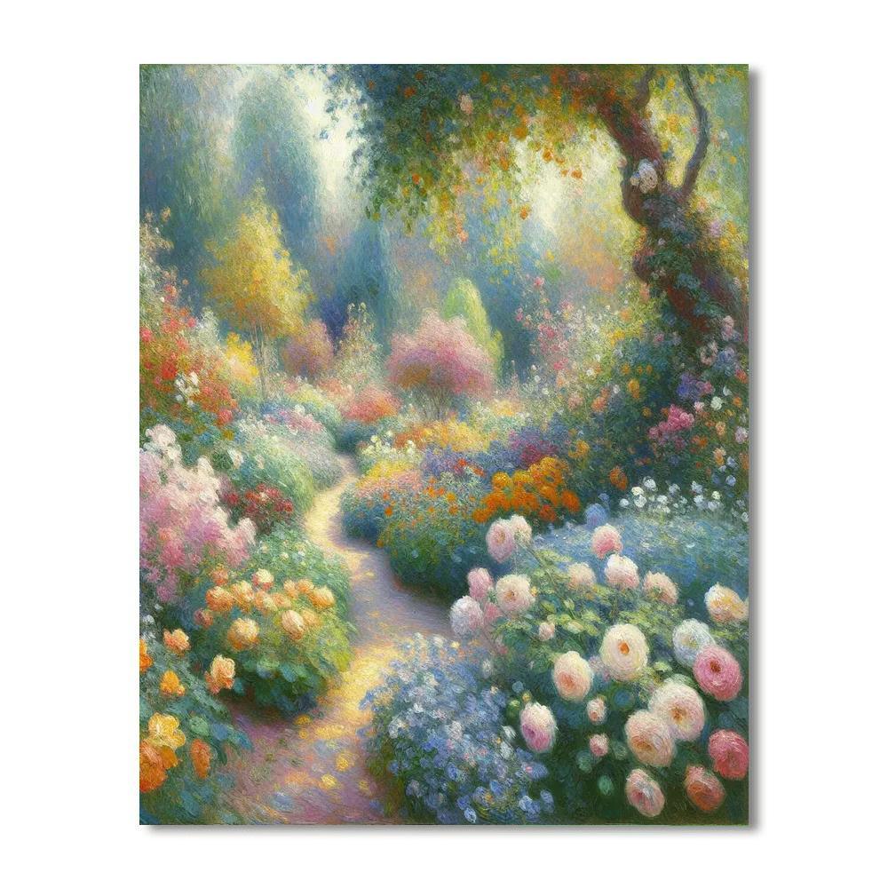 Impressionist Garden Reverie Paint By Color
