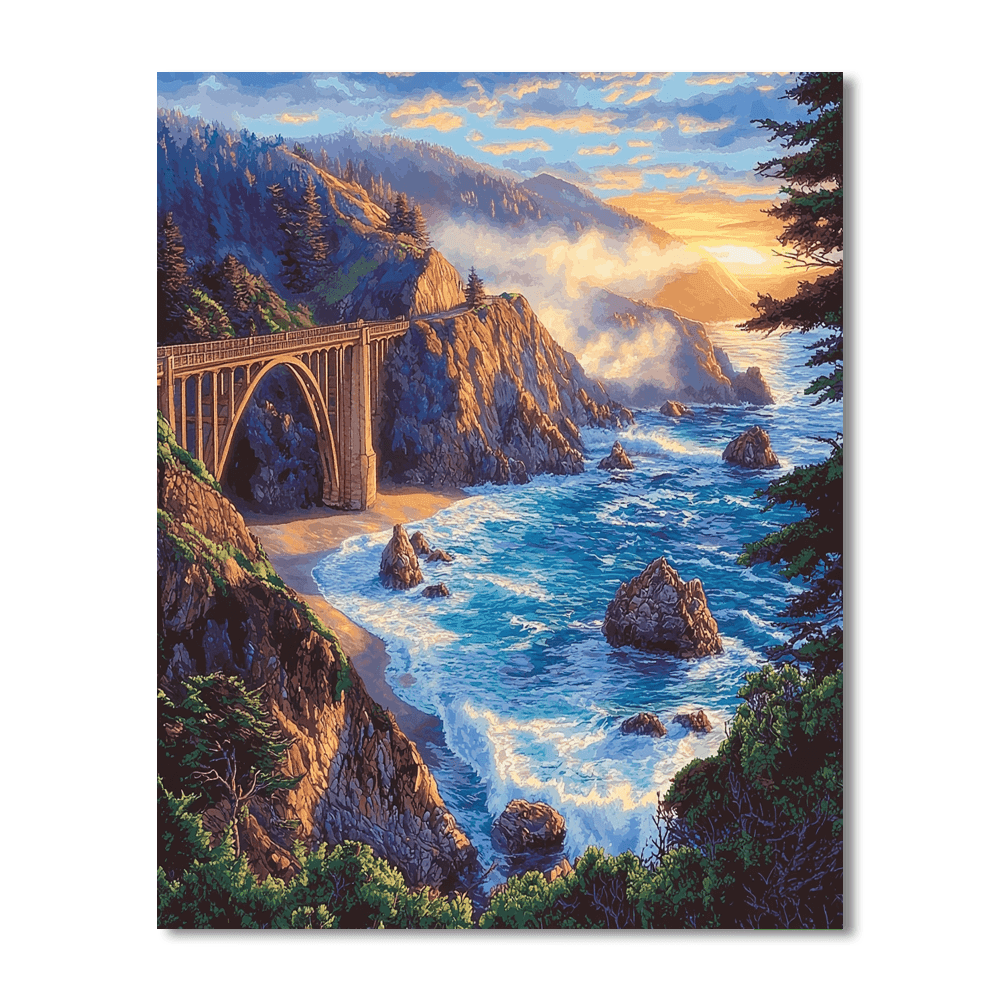 The Big Sur Coast Numbered Painting Kits