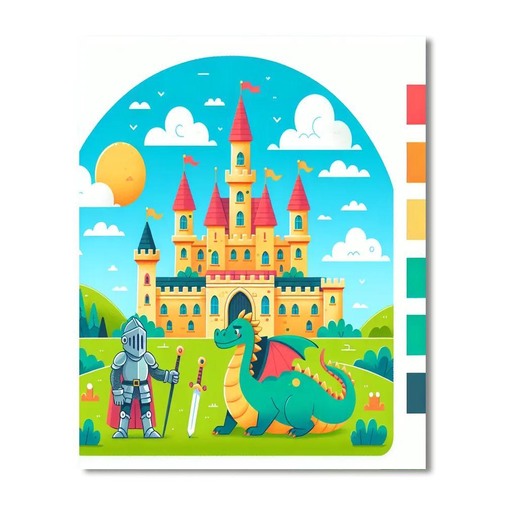 Fantasy Kingdoms Numbered Painting Kits