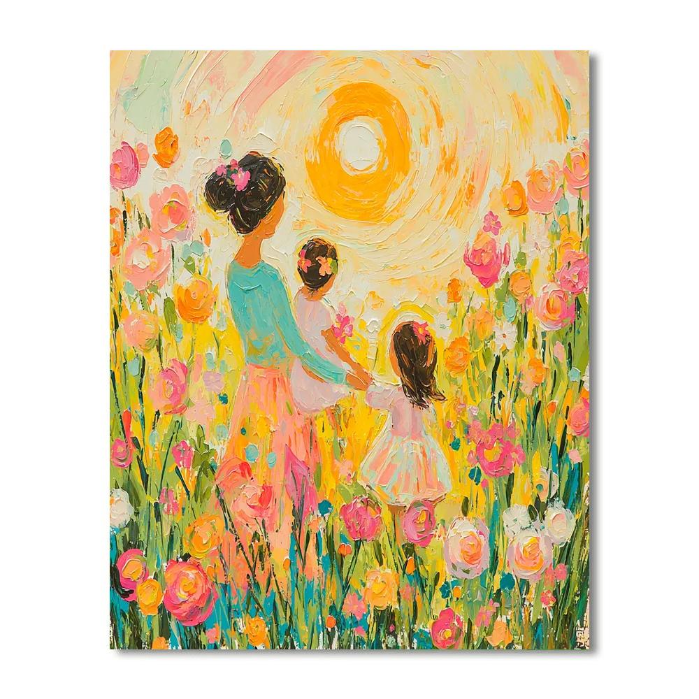 Mom's Love Blossoms Painting Number Kit
