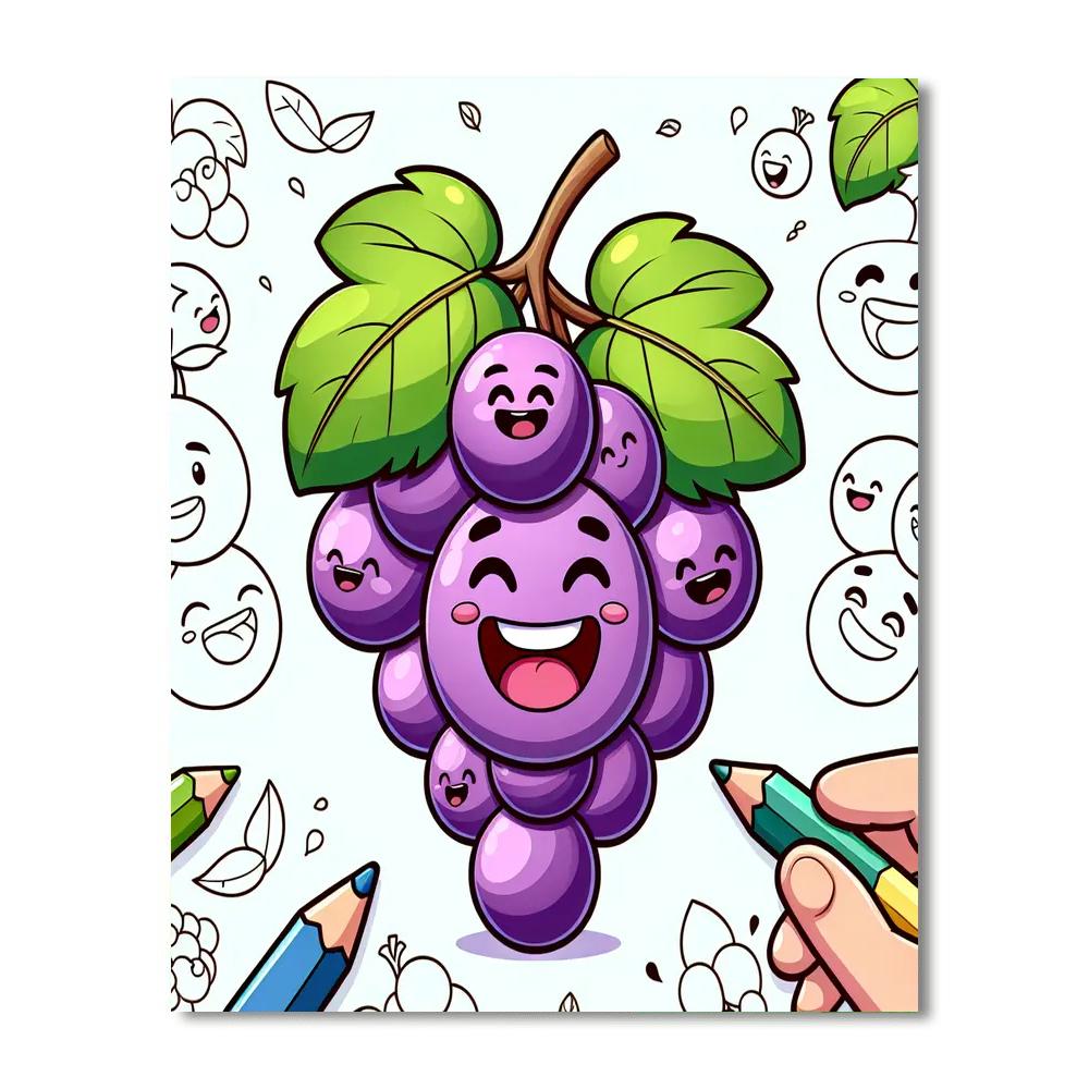 Giggle Grapes Paint By Numbers