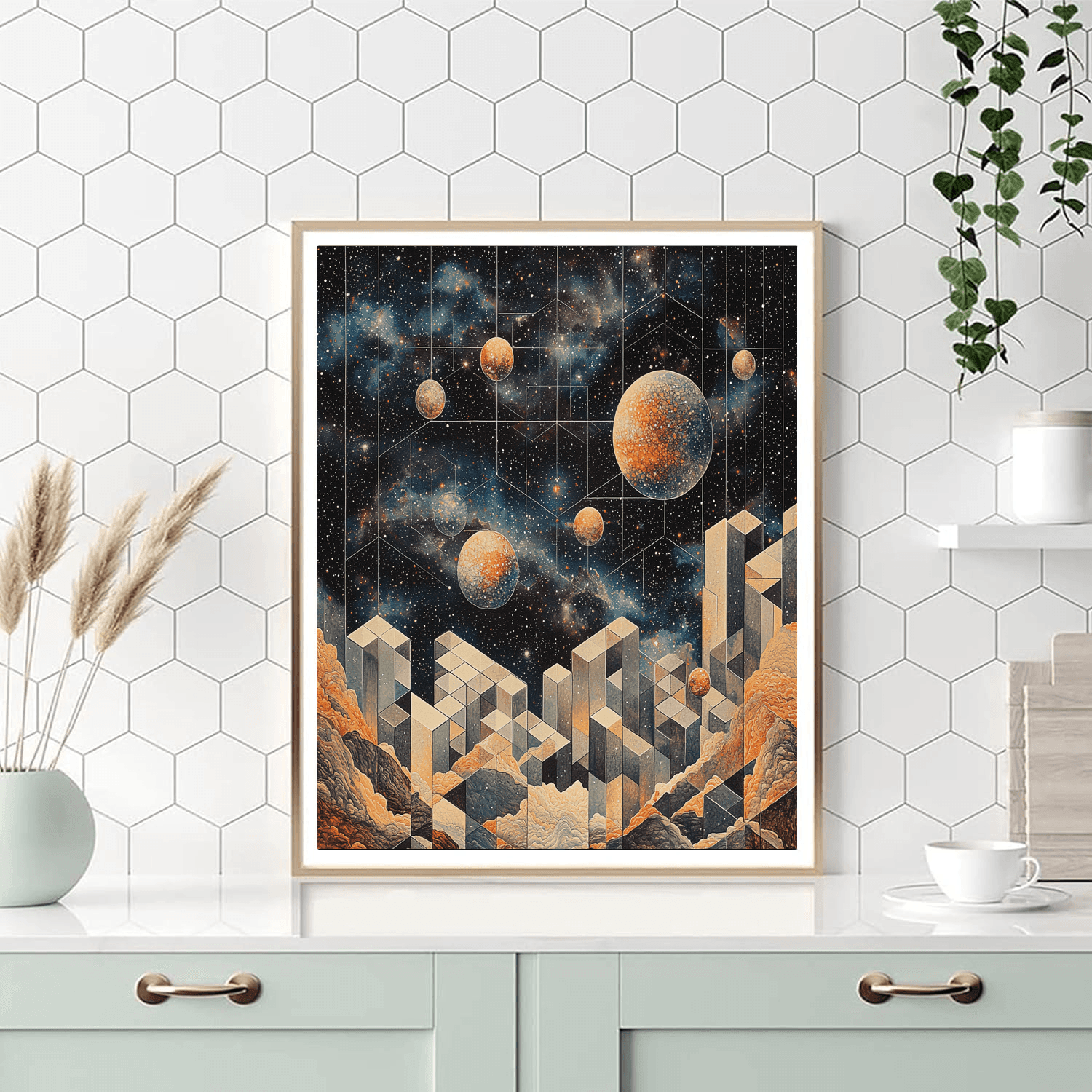 M.C. Escher Inspired Galactic Explorations  Paint By Numbers
