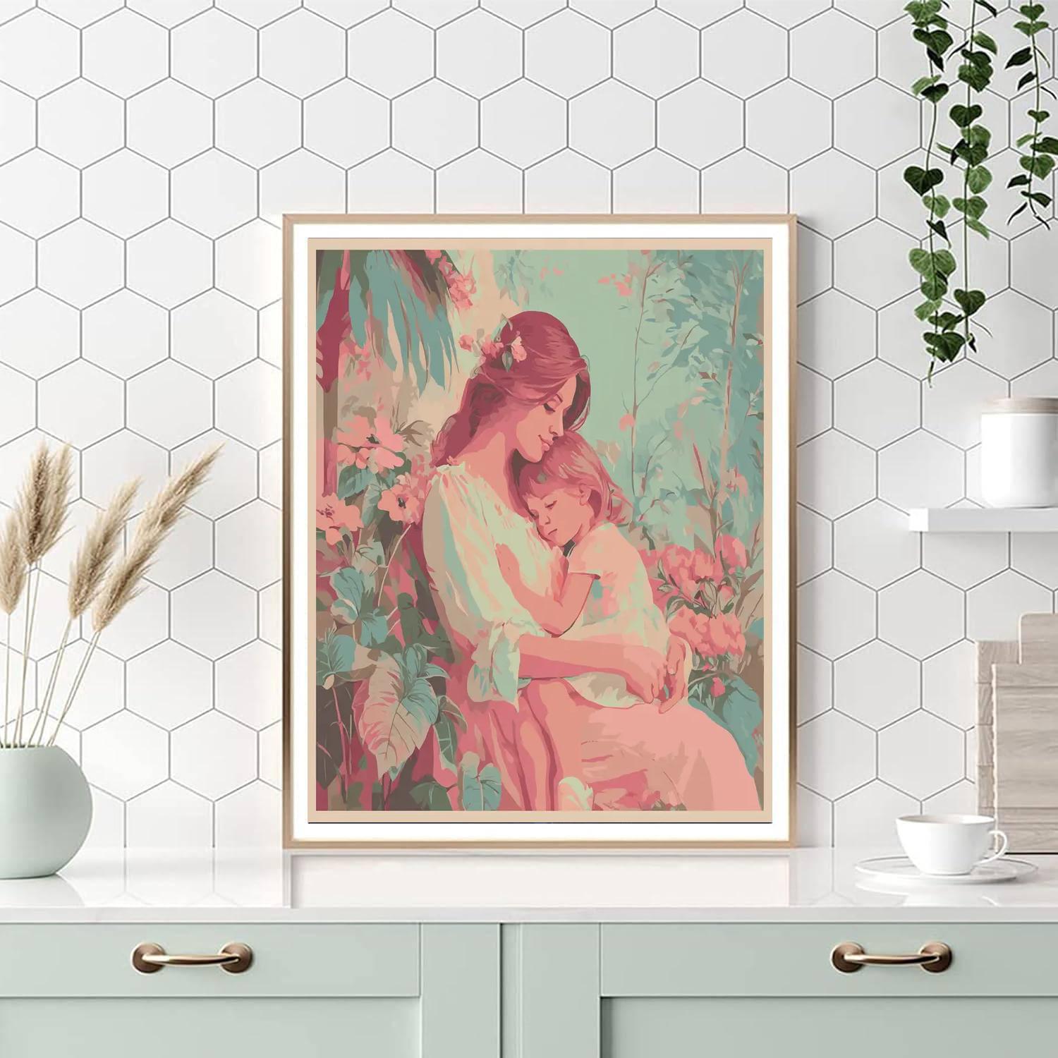 Embracing Hearts Paint By Color