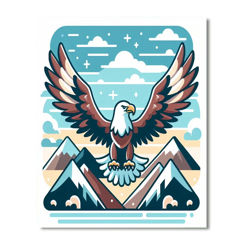 Energetic Eagle Paint By Number