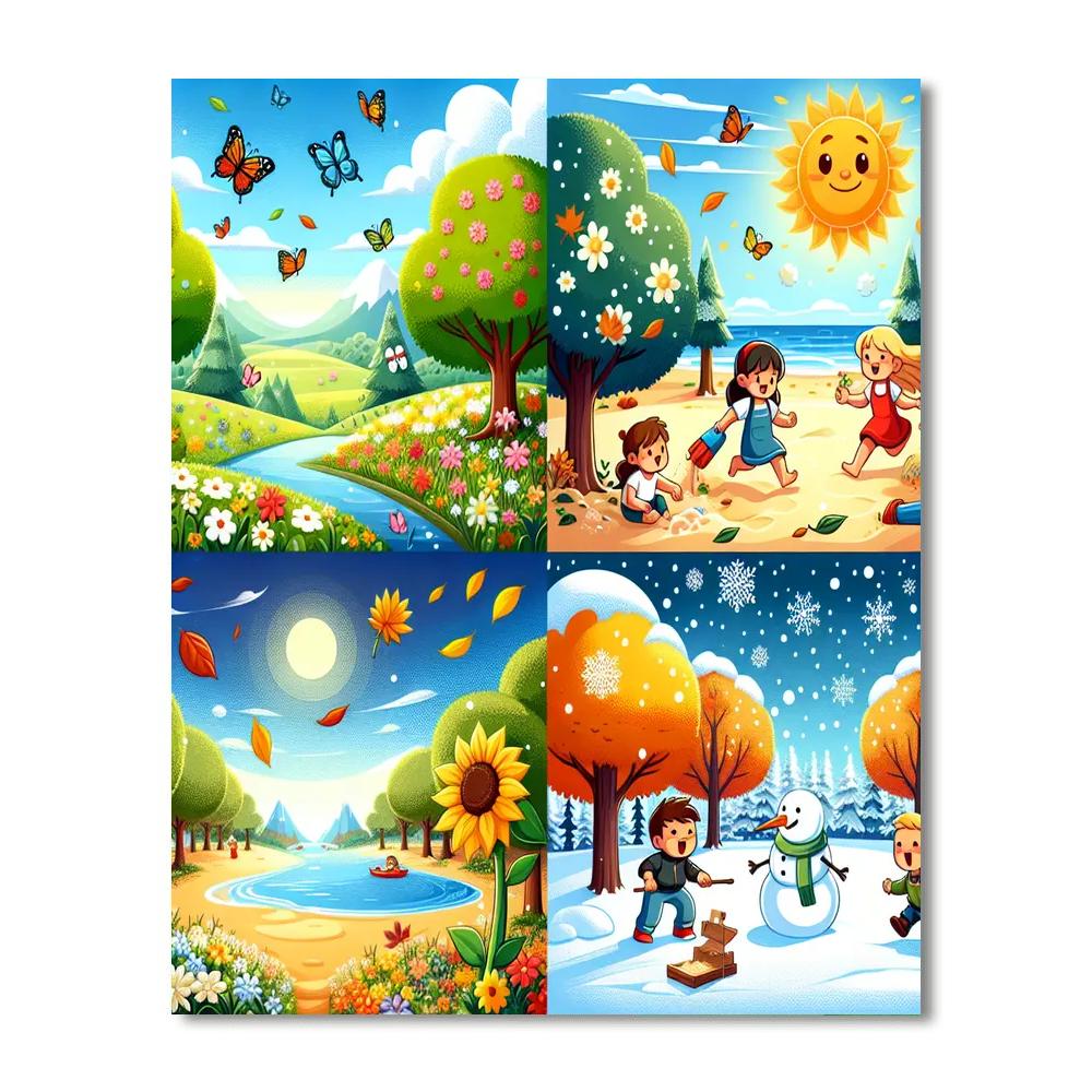 Seasons Of Fun Paint By Color