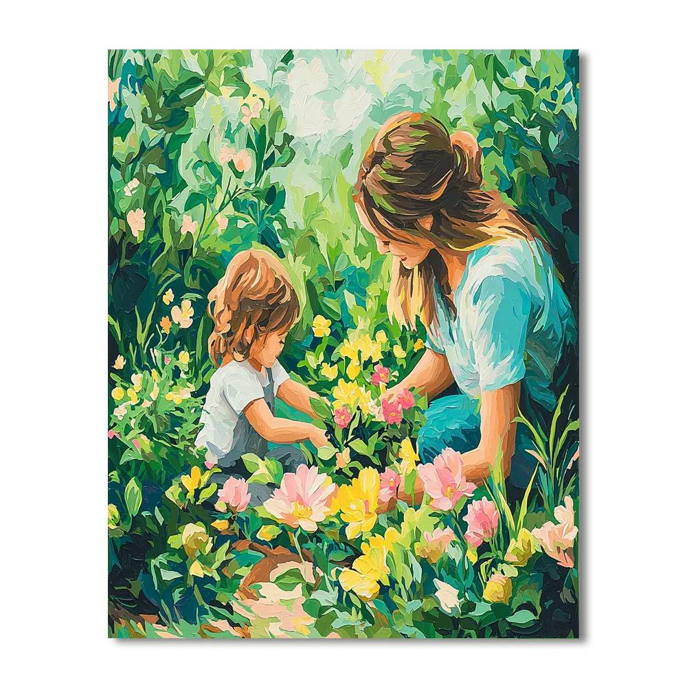 The Garden Of Motherhood Painting By Numbers Kit