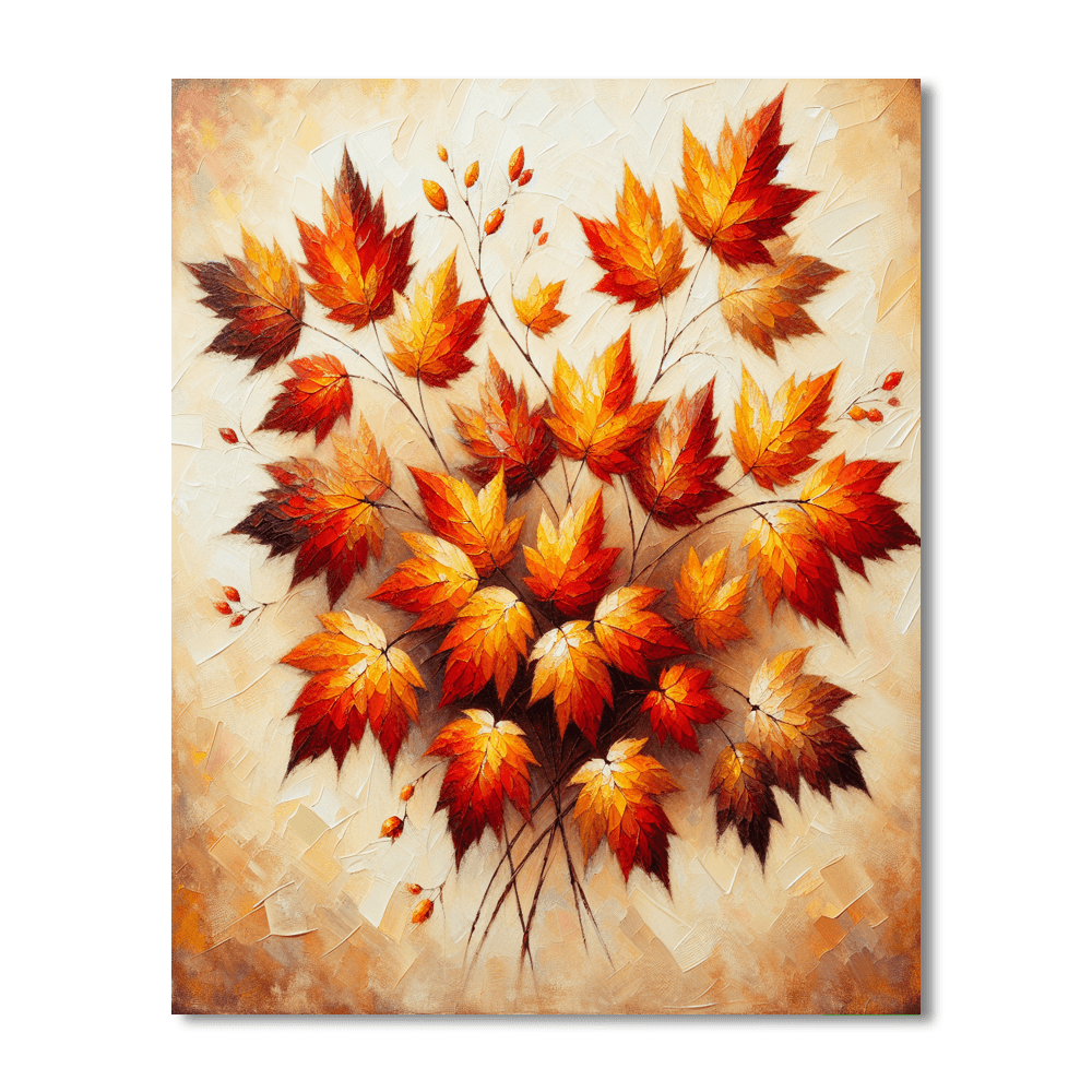 Artful Autumn Leaves Paint By Color