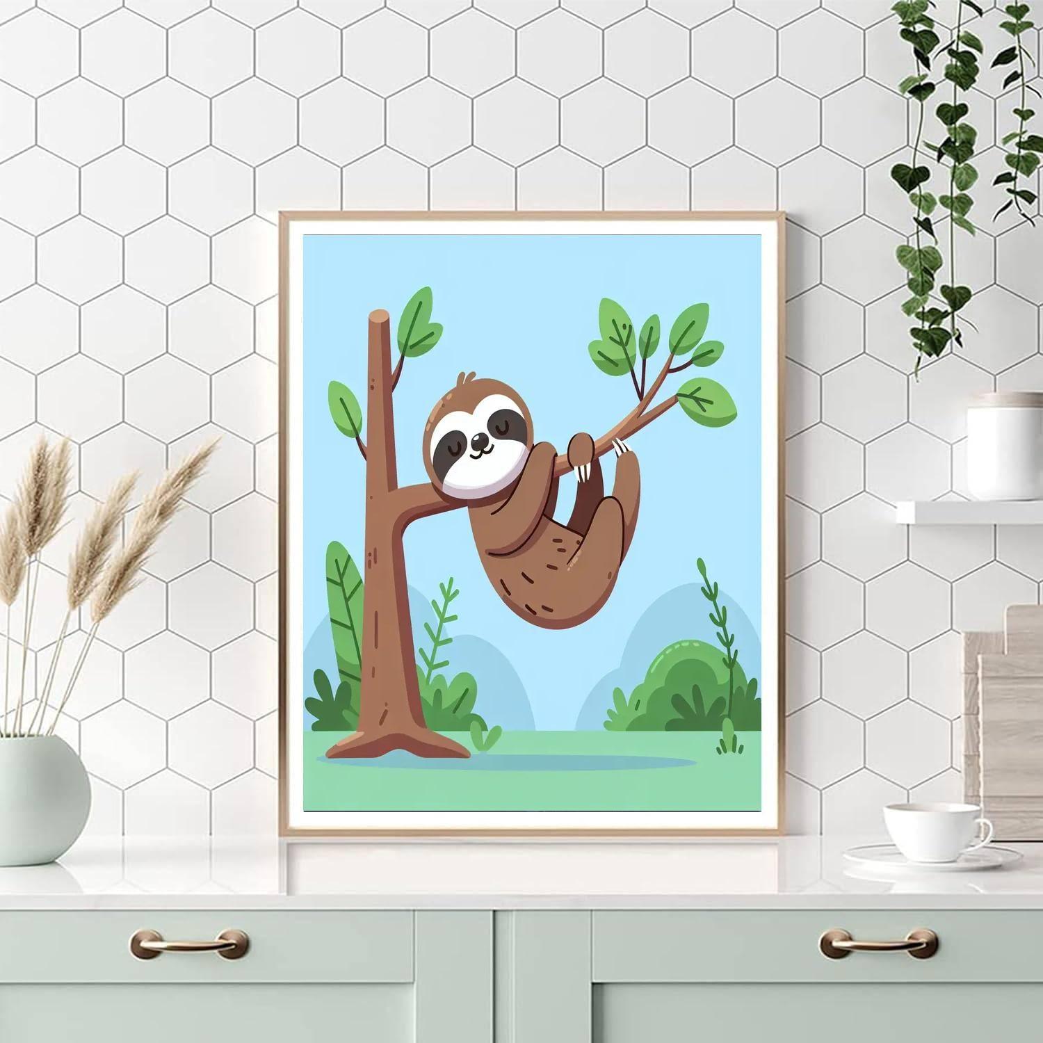 Spirited Sloth Paint By Color