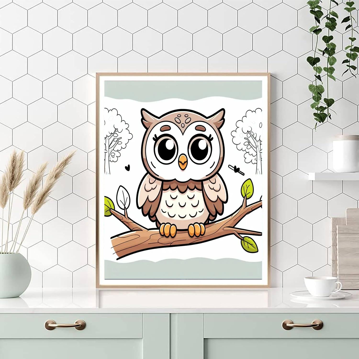 Wise Owl Tree Paint By Number