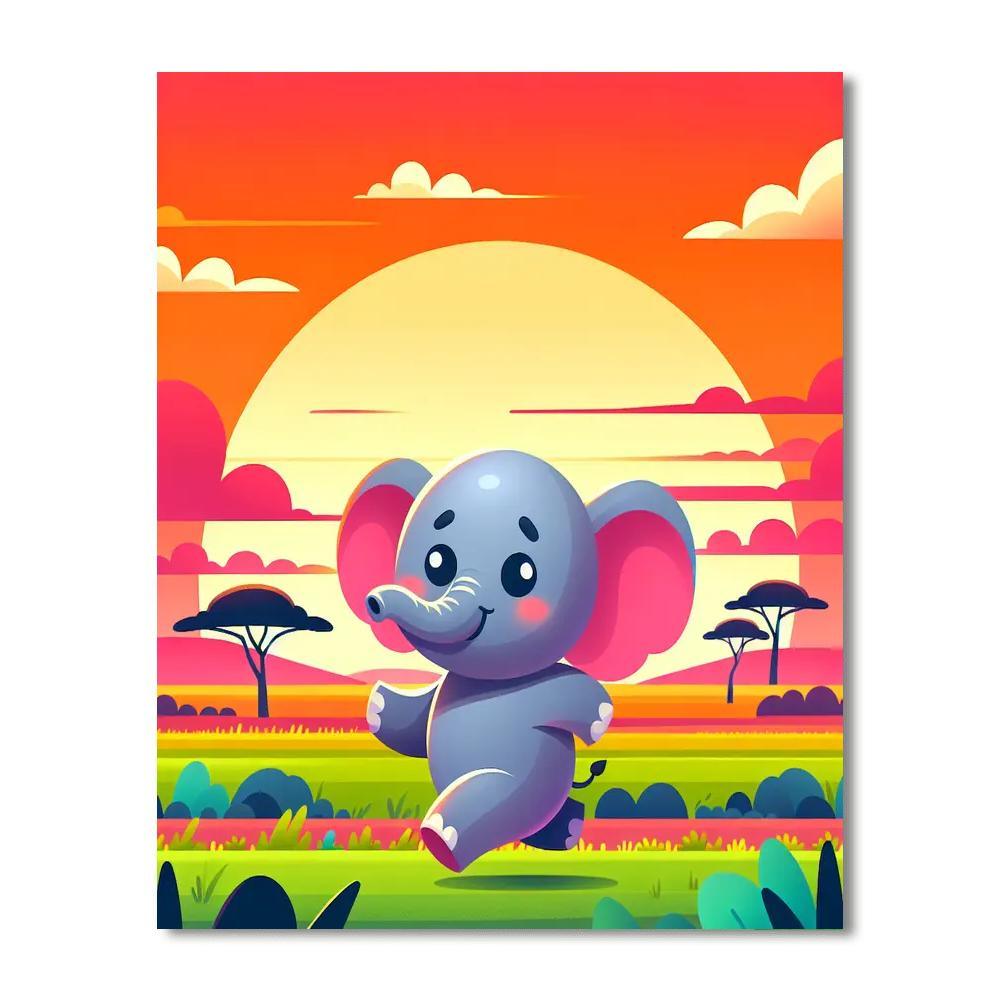 Super Safari Adventure Painting Number Kit