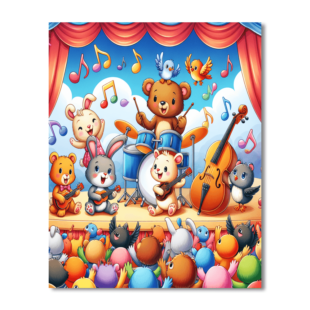 Happy Animal Band Paint By Color