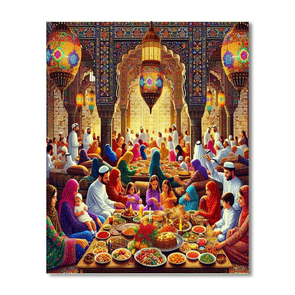 Eid Al Fitr Festival - United Arab Emirates Paint By Numbers Kits