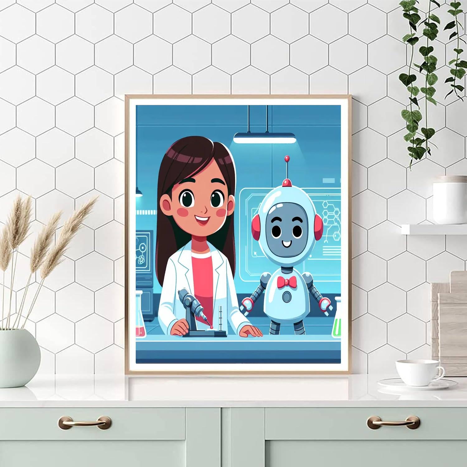 Robotic World Exploration Paint By Numbers Kits