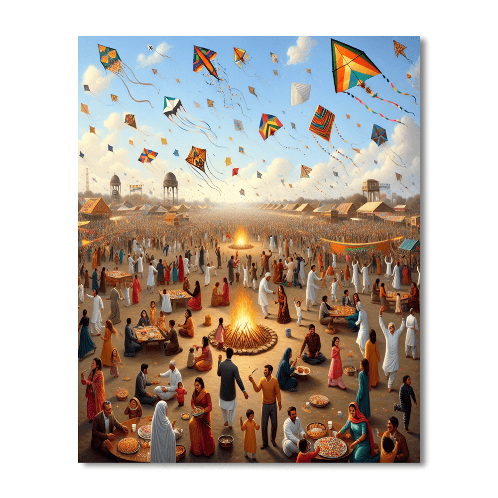 Makar Sankranti - India Paint By Numbers Kits