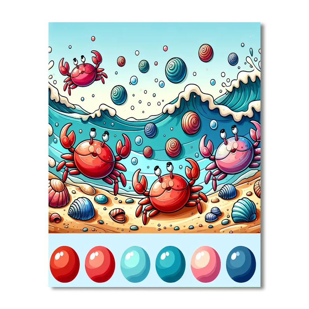 Sandy Seashore Numbered Painting Kits