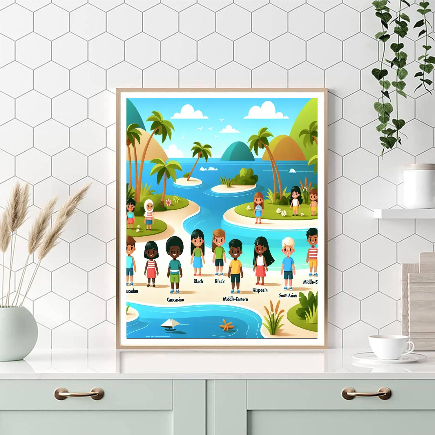 Island Escape Adventure Numbered Painting Kits