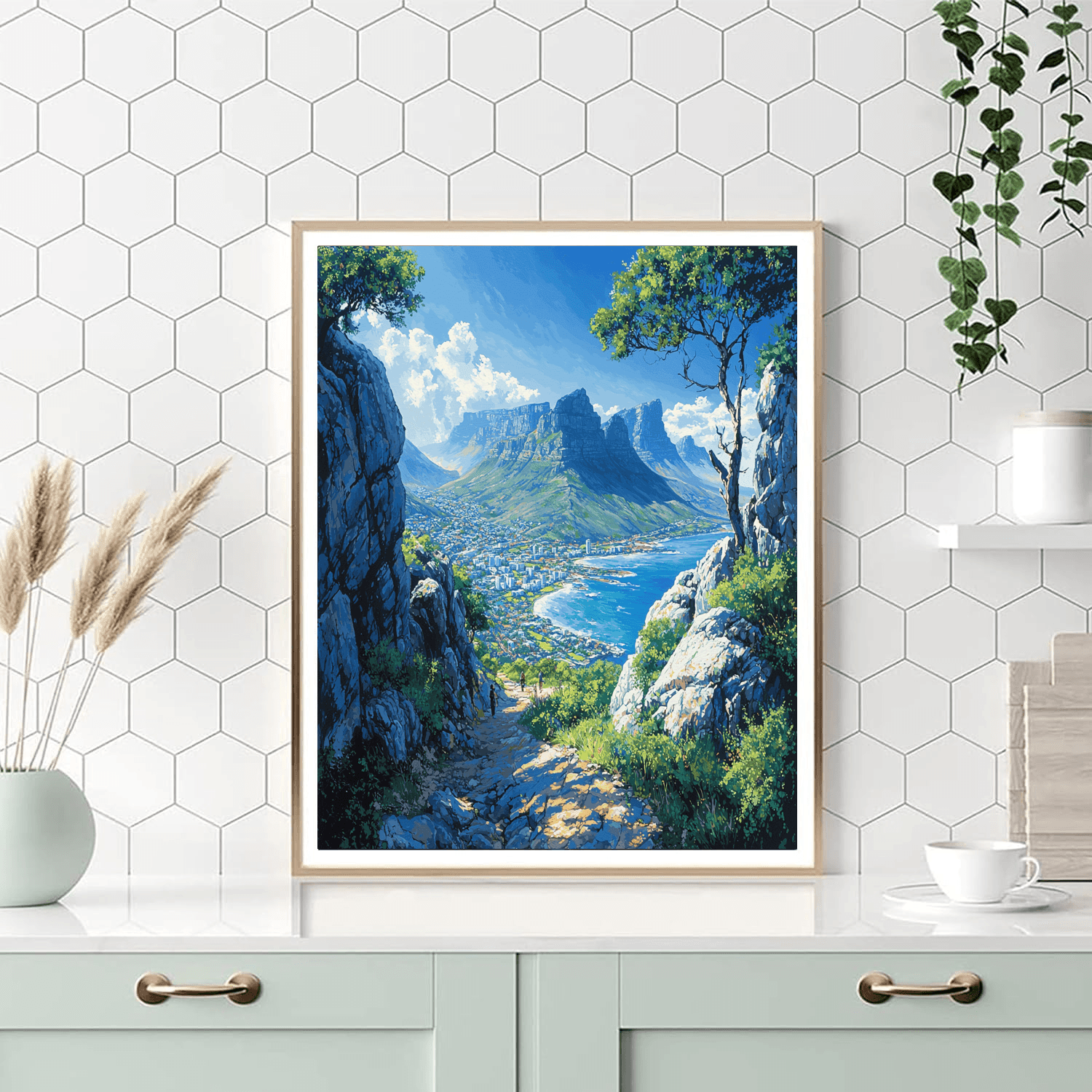 Table Mountain National Park Painting By Numbers Kit