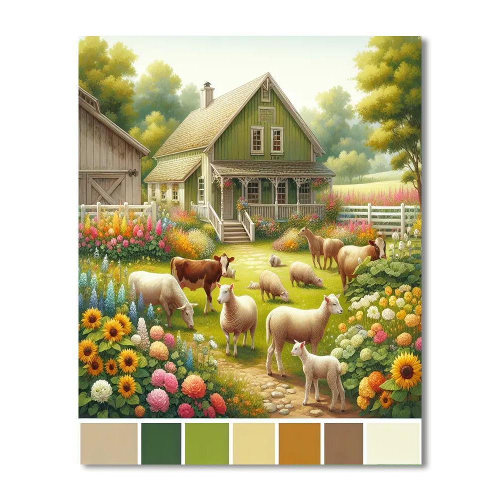 Charming Farmhouse Adventure Paint By Number