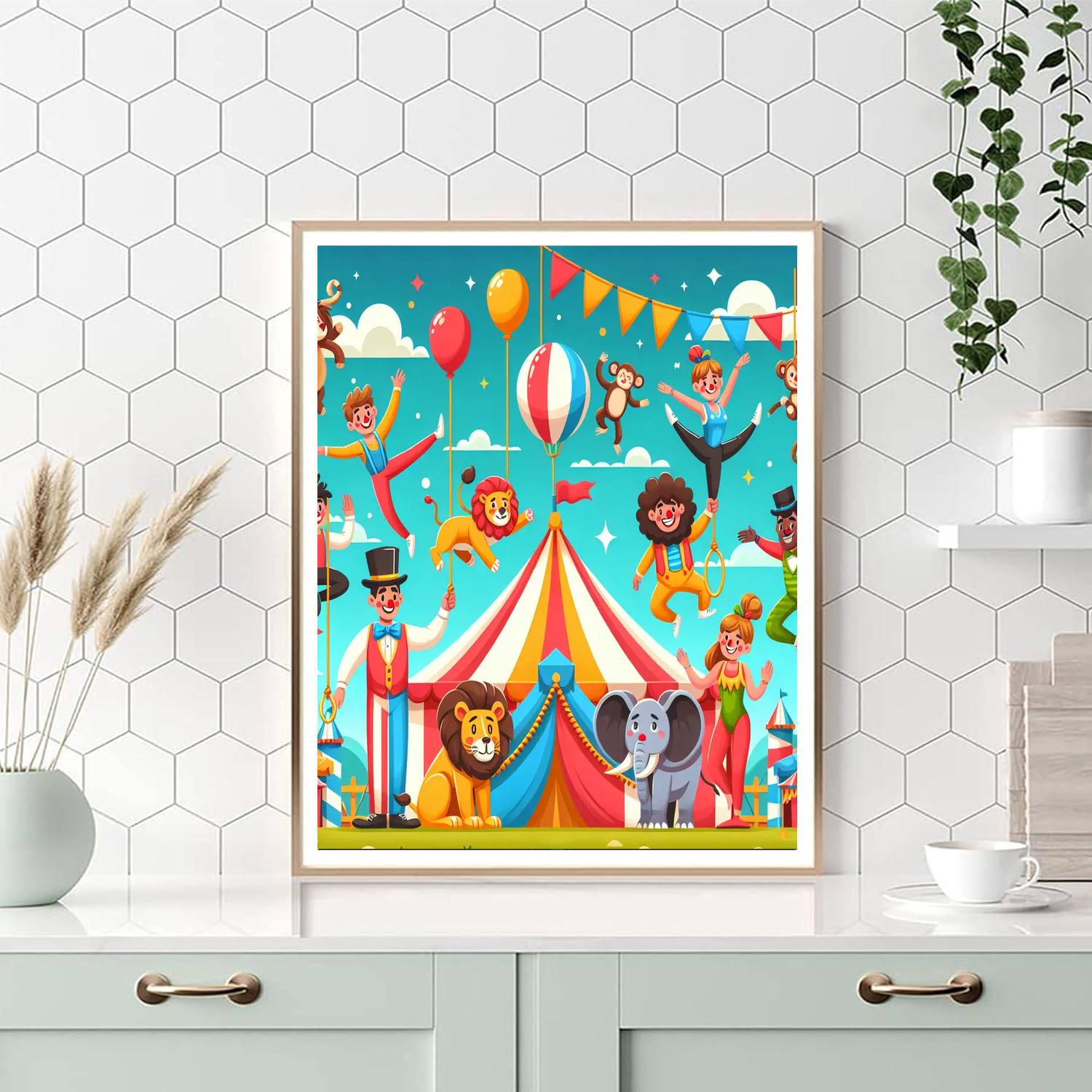 Silly Circus Celebration Paint By Numbers Kits