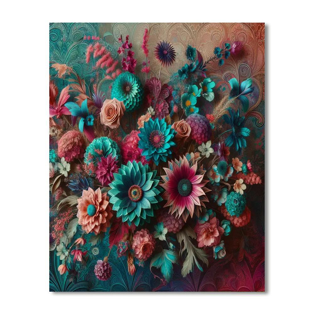 Floral Bohemian Bliss Paint By Numbers Kits