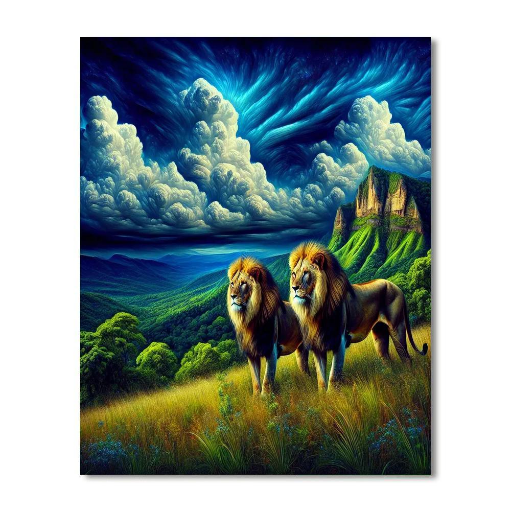 Regal Jungle Kings Paint By Color