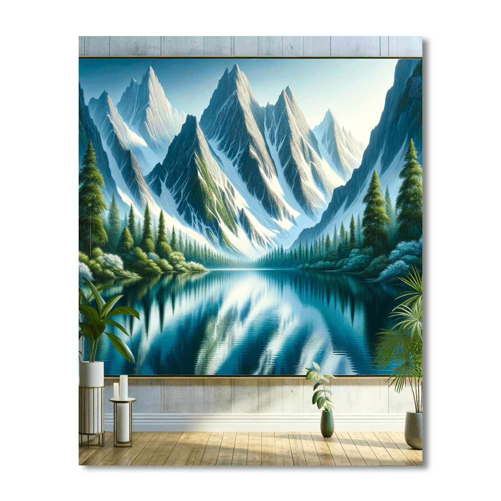 Magical Mountain Retreat DIY Paint By Numbers