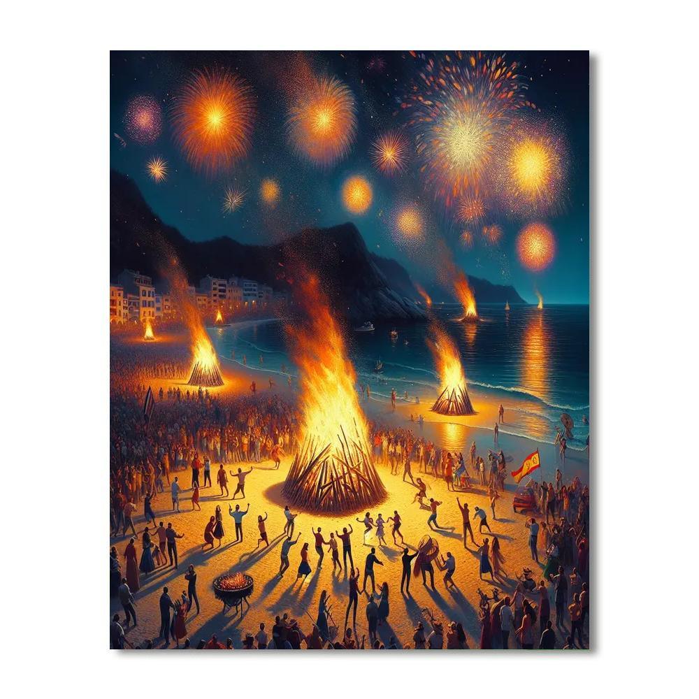 Dia De San Juan Painting Number Kit