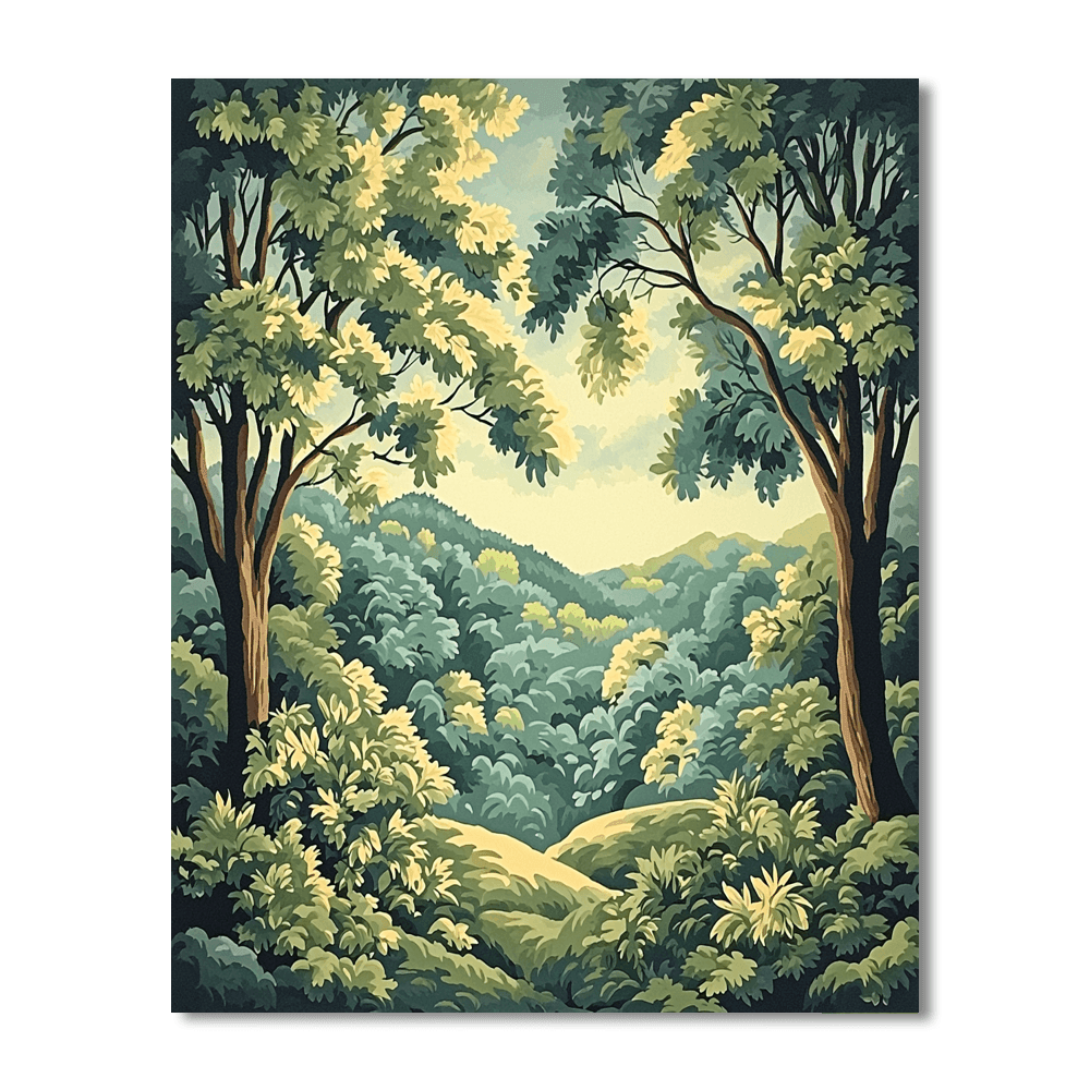 John James Audubon Inspired Under The Canopy  Paint By Color