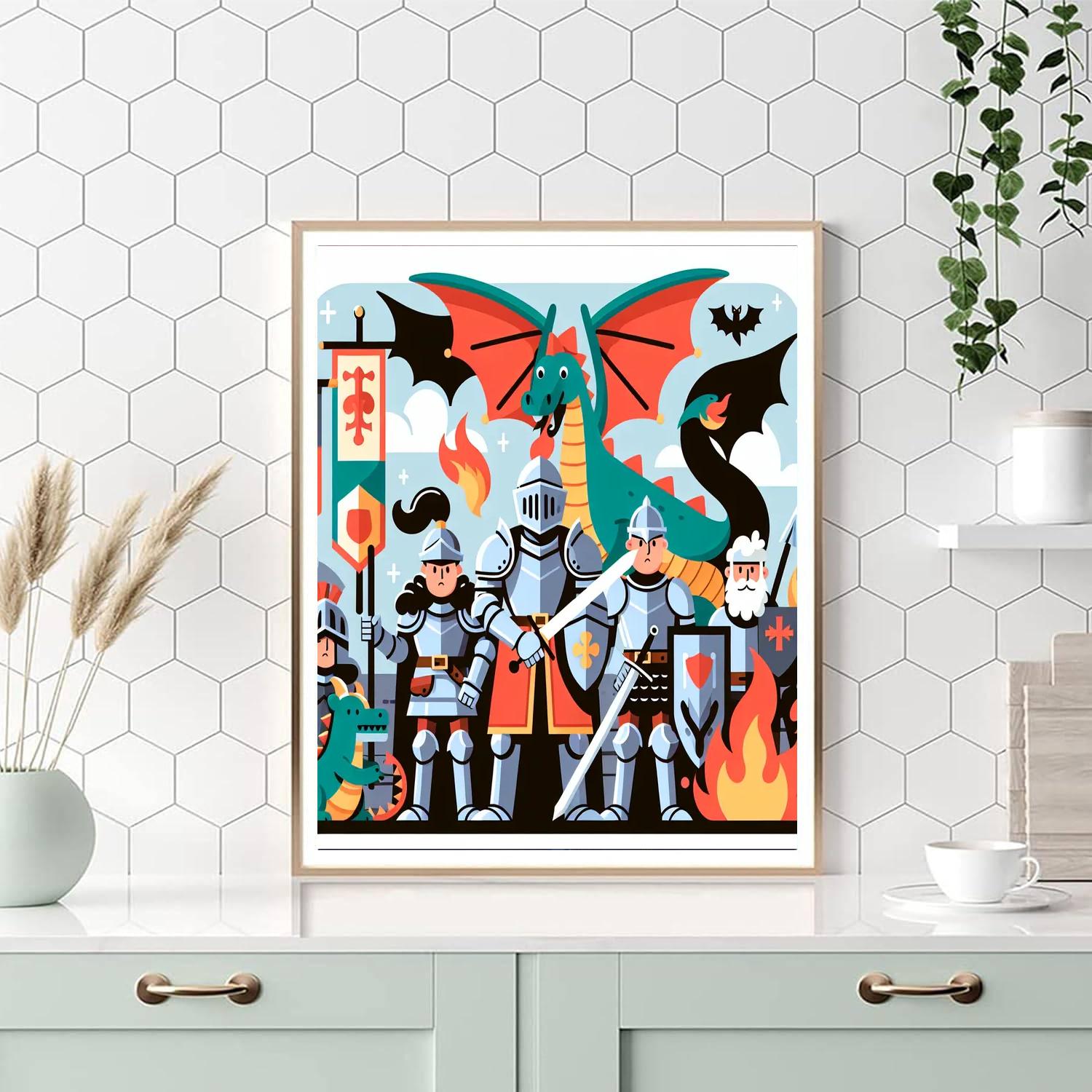 Merry Medieval Times Numbered Painting Kits