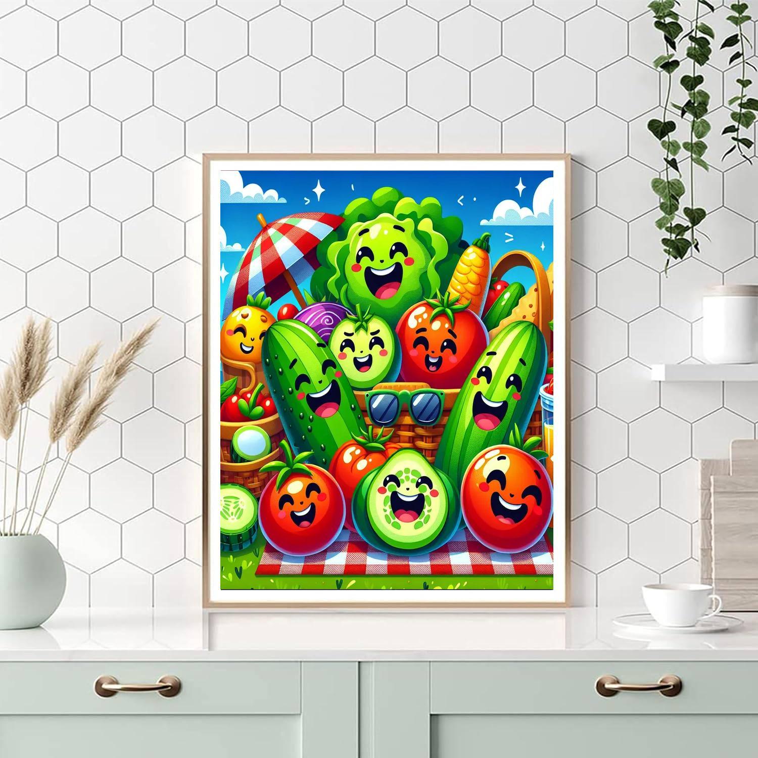 Silly Salad Party Paint By Color