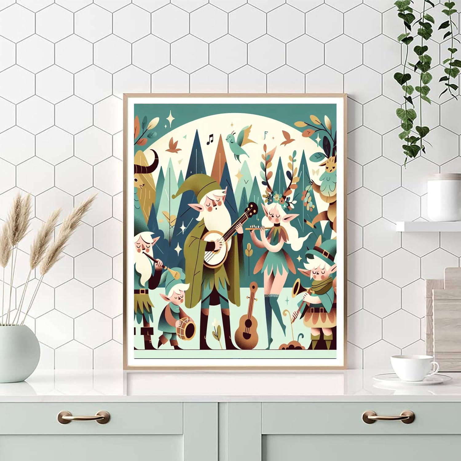 Magical Creature Concert Paint By Numbers Art
