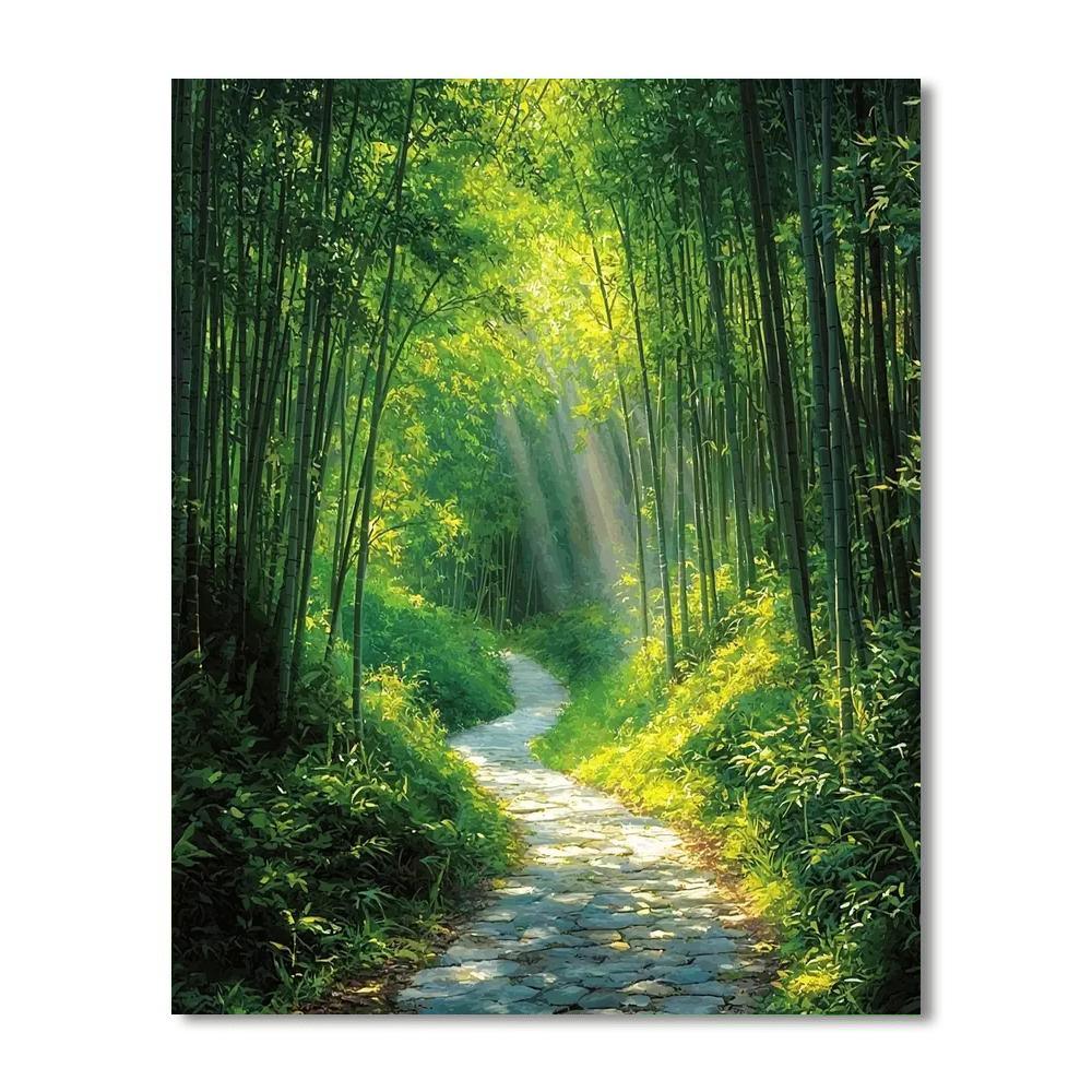 Bamboo Grove - Arashiyama Paint By Numbers