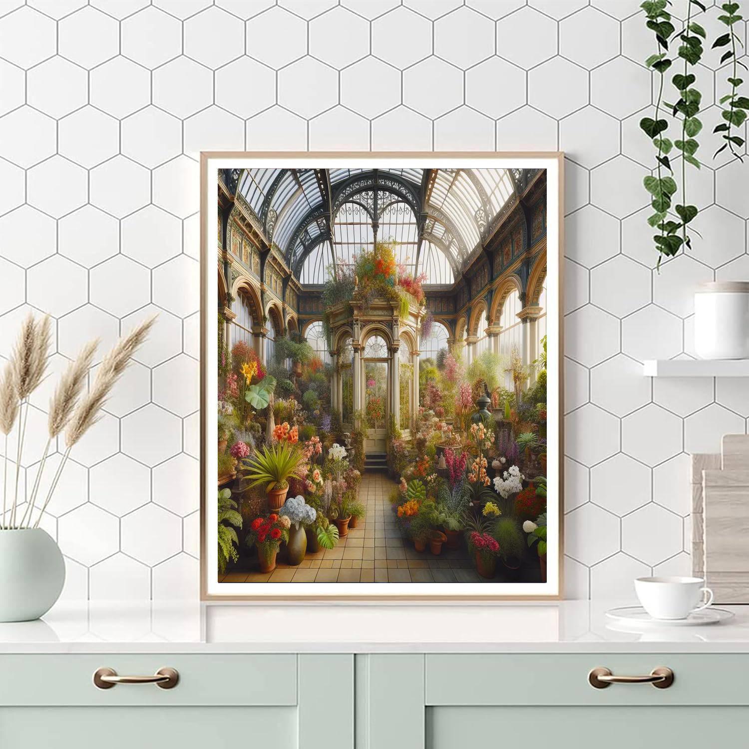 Victorian Flower Conservatory Paint By Number