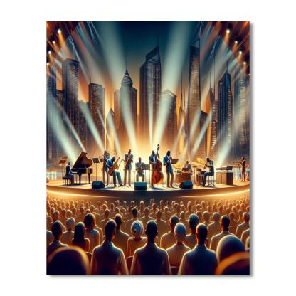 Dubai Jazz Festival - Uae Number Painting