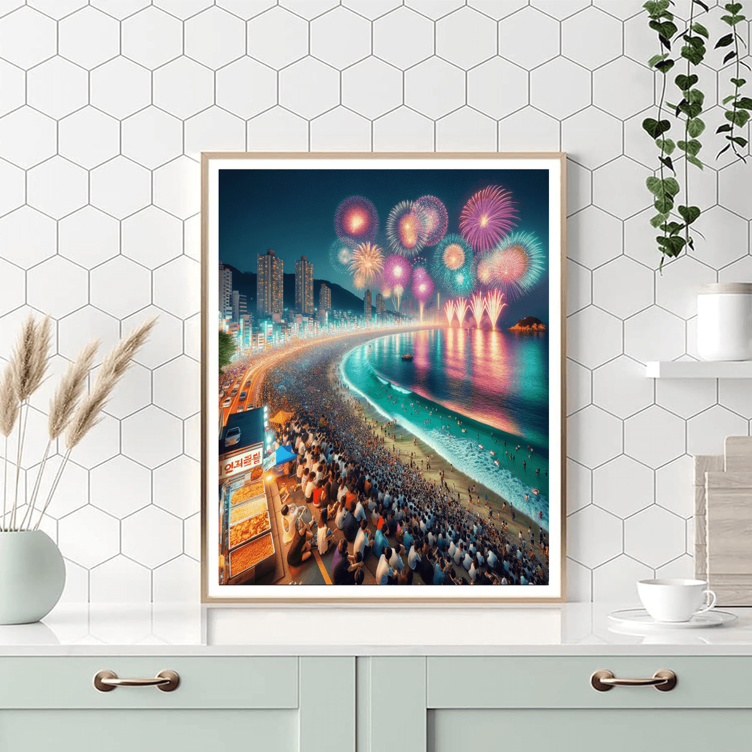 Busan Fireworks Festival Paint By Numbers Kits