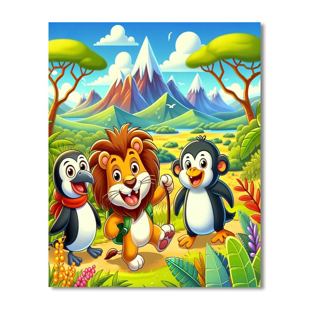 Animal Adventure Quest Paint By Numbers