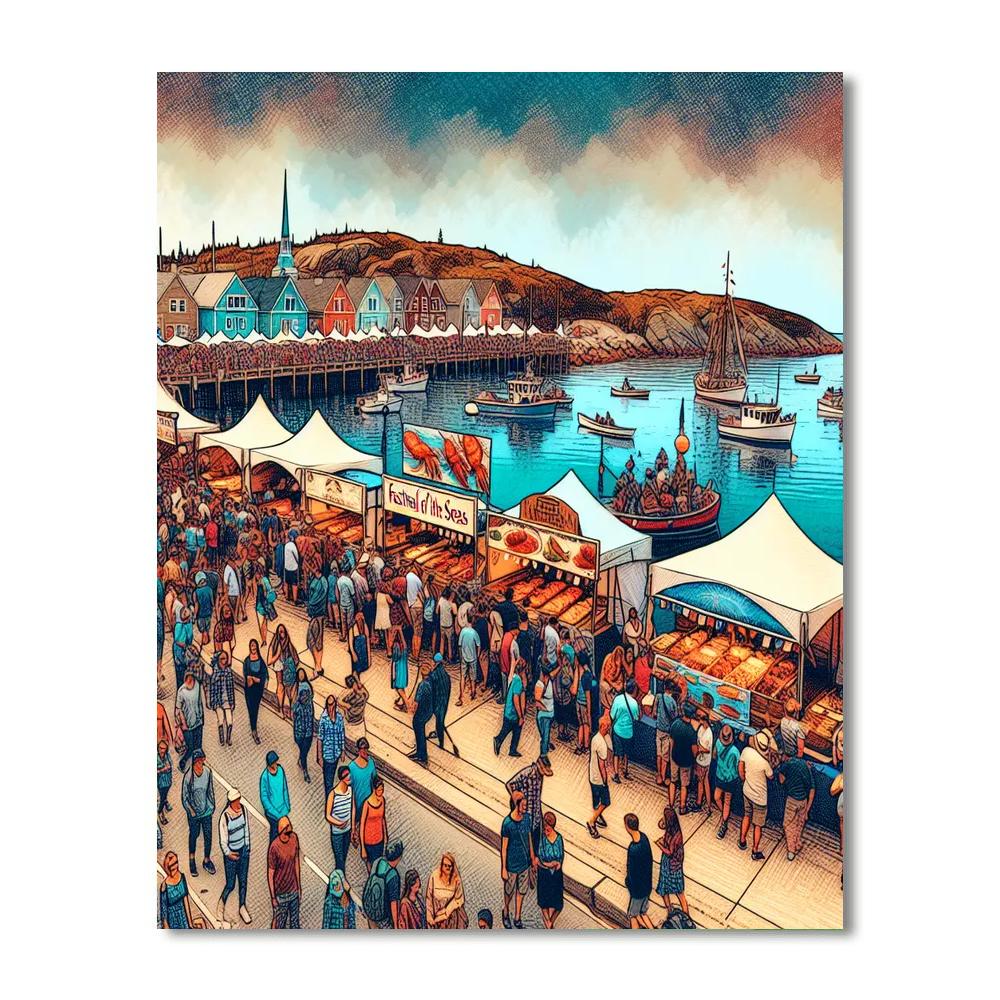 The Festival Of The Seas - Canada Painting By Numbers Kit