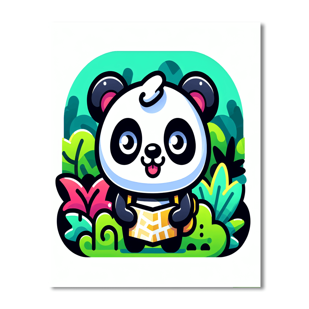 Explorer Panda DIY Paint By Numbers