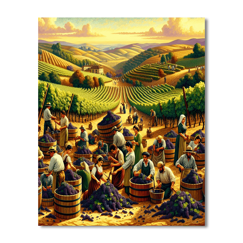 Rioja Wine Harvest Festival - Logroño Numbered Painting Kits