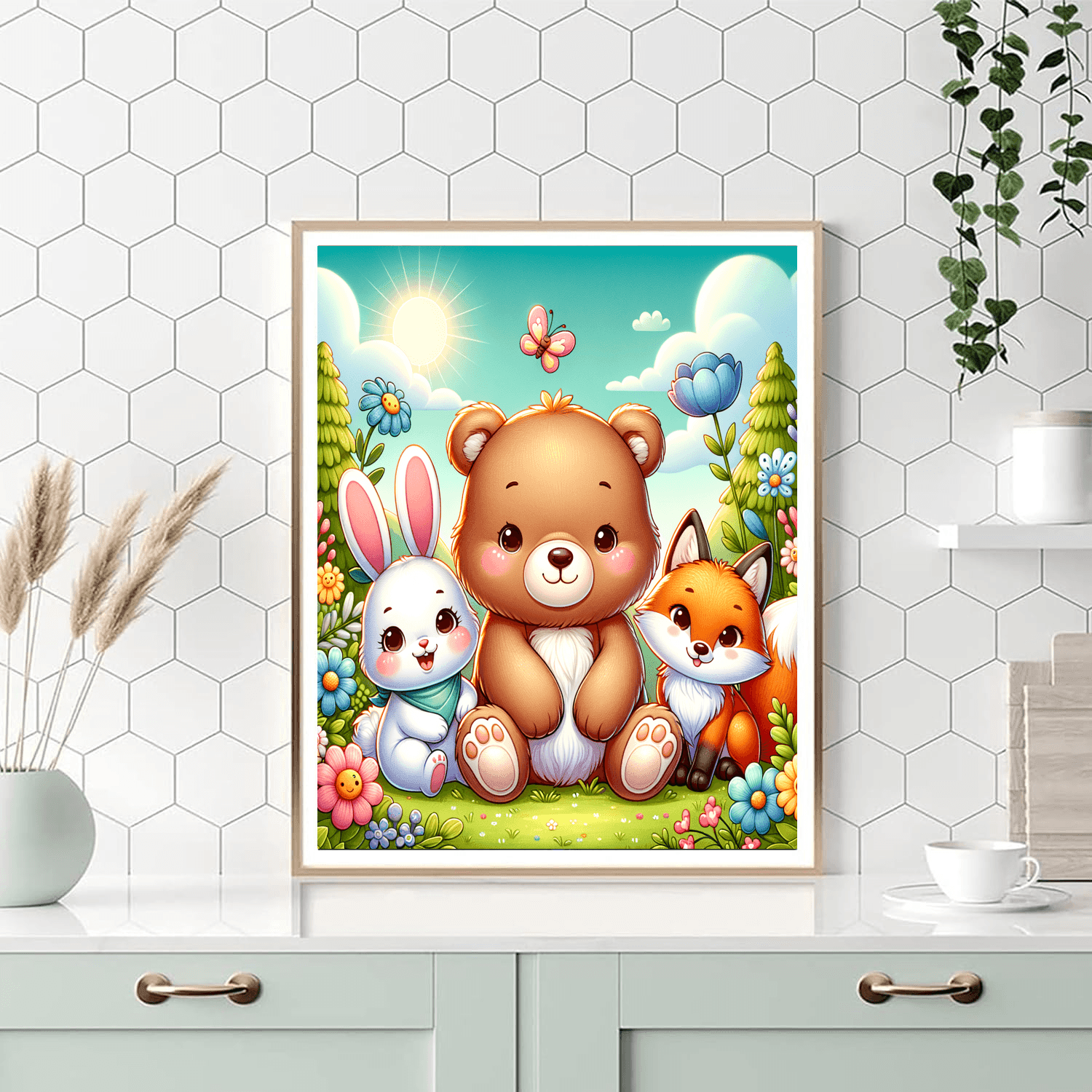 Charming Animal Friends - DIY Painting By Numbers Kit