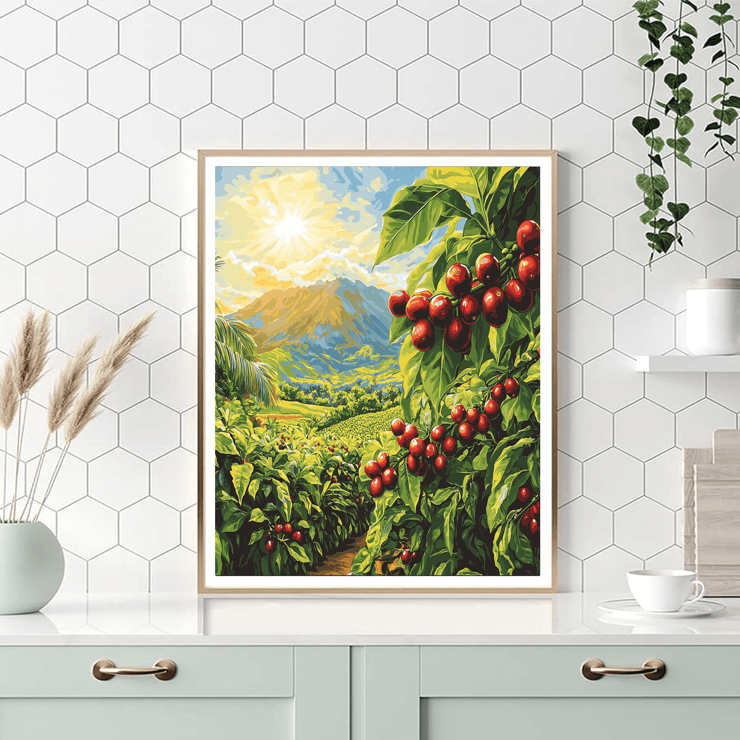 Kona Coffee Farms Number Painting