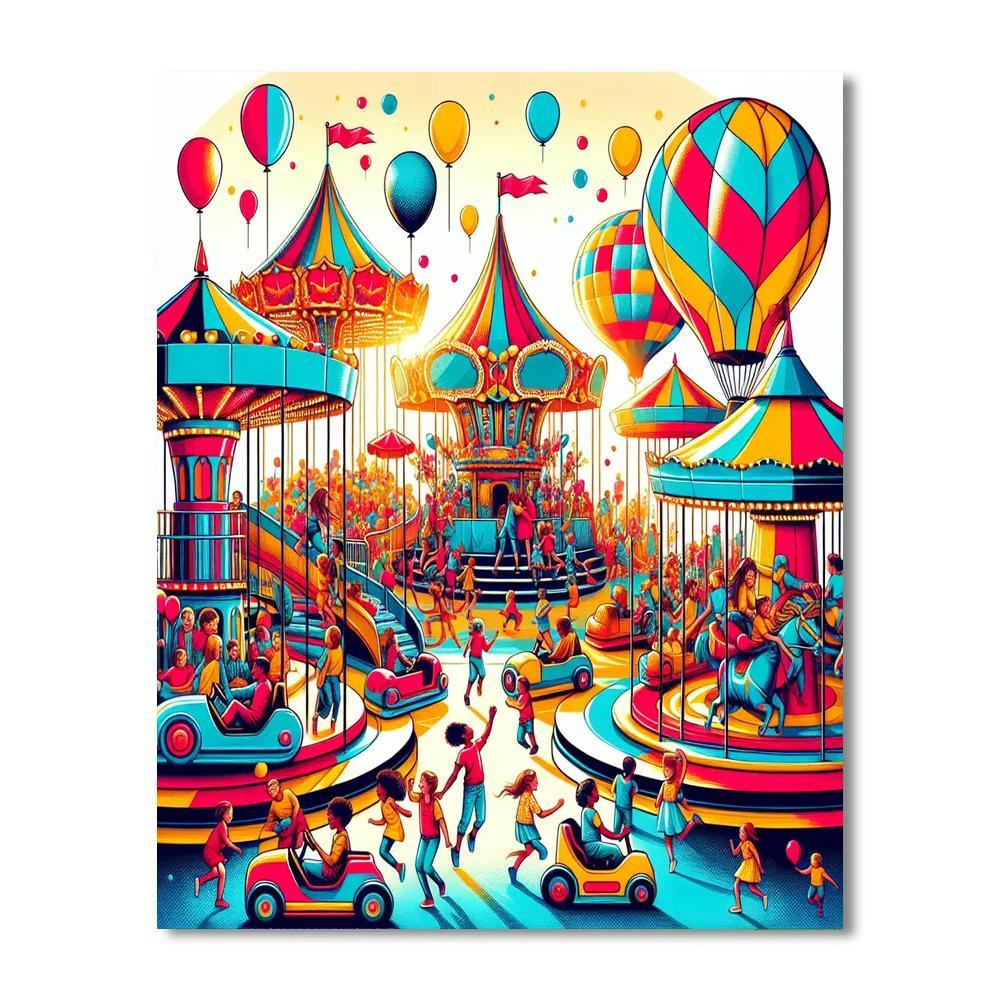 Cheerful Carnival Fun Paint By Numbers Kits